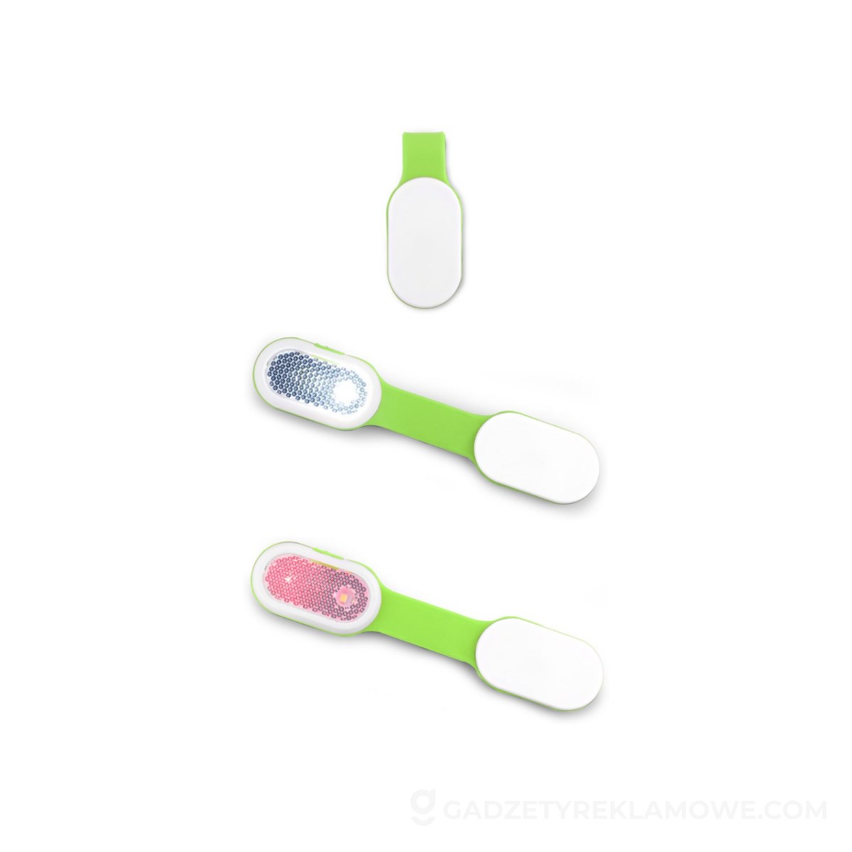 Lampka Clipsy LED z magnesem - zielona jasna
