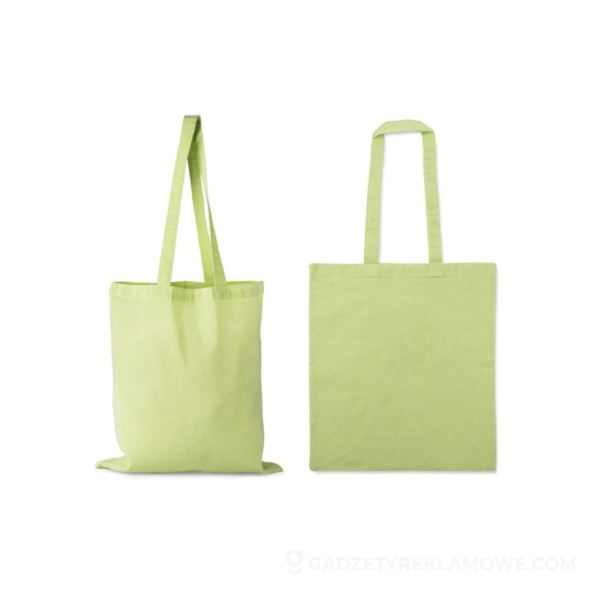 Torba bawełniana MELANGE 140g - zielona jasna