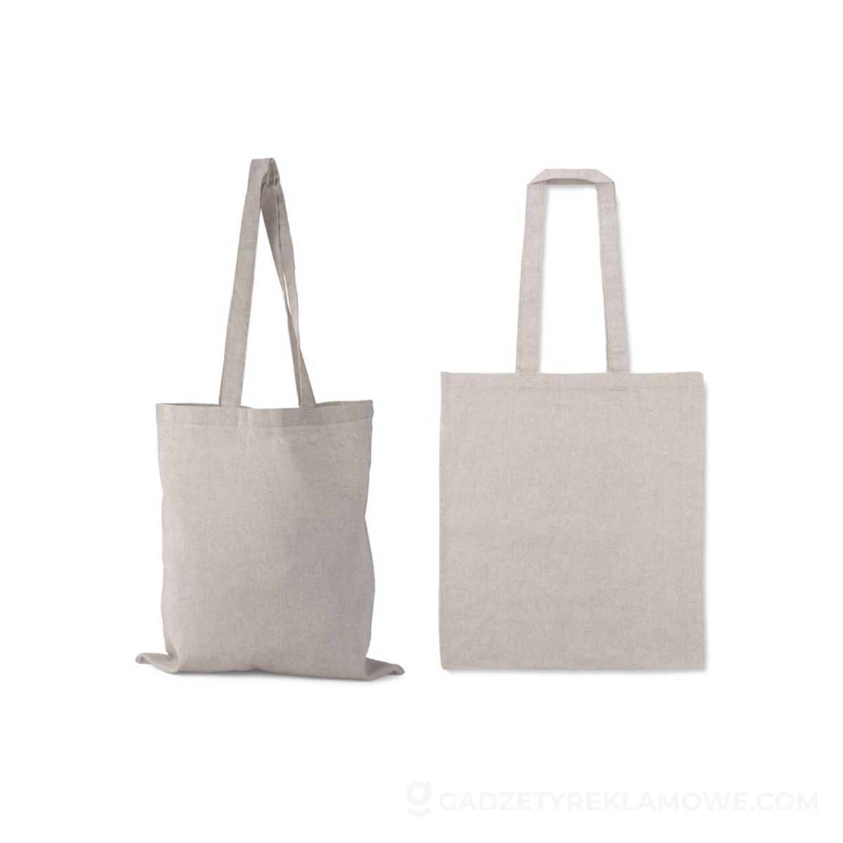 Torba bawełniana MELANGE 140g - szara