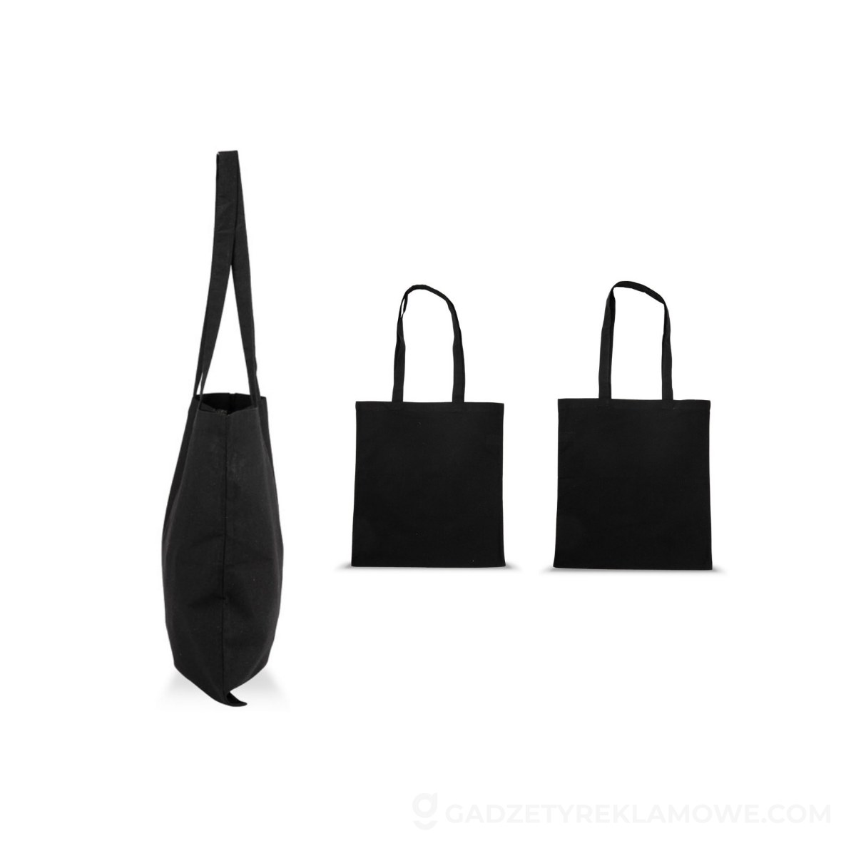 Torba bawełniana GRIS 140 g - czarna