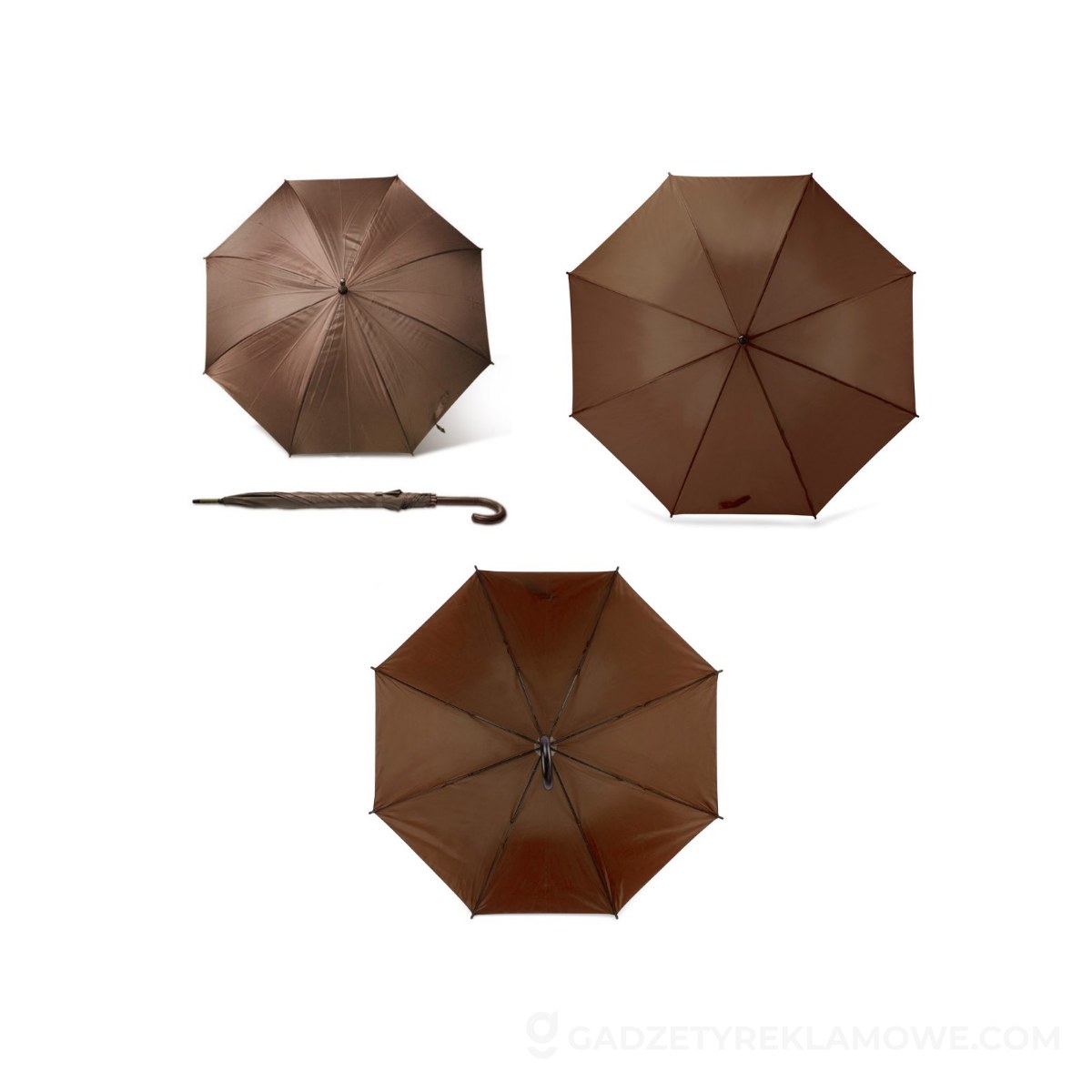 Parasol STICK - brązowy
