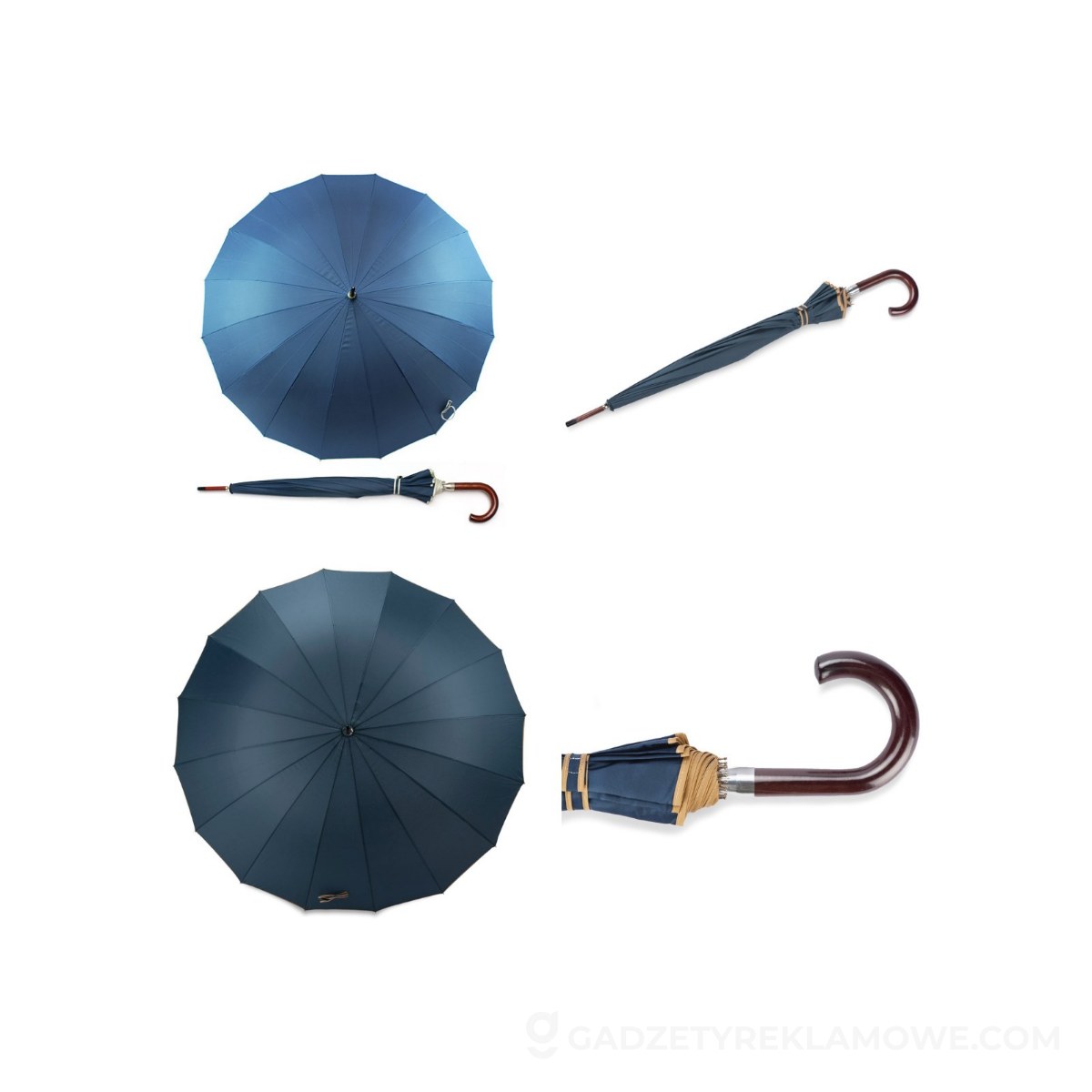 Parasol EVITA 16 panelowy - granatowy