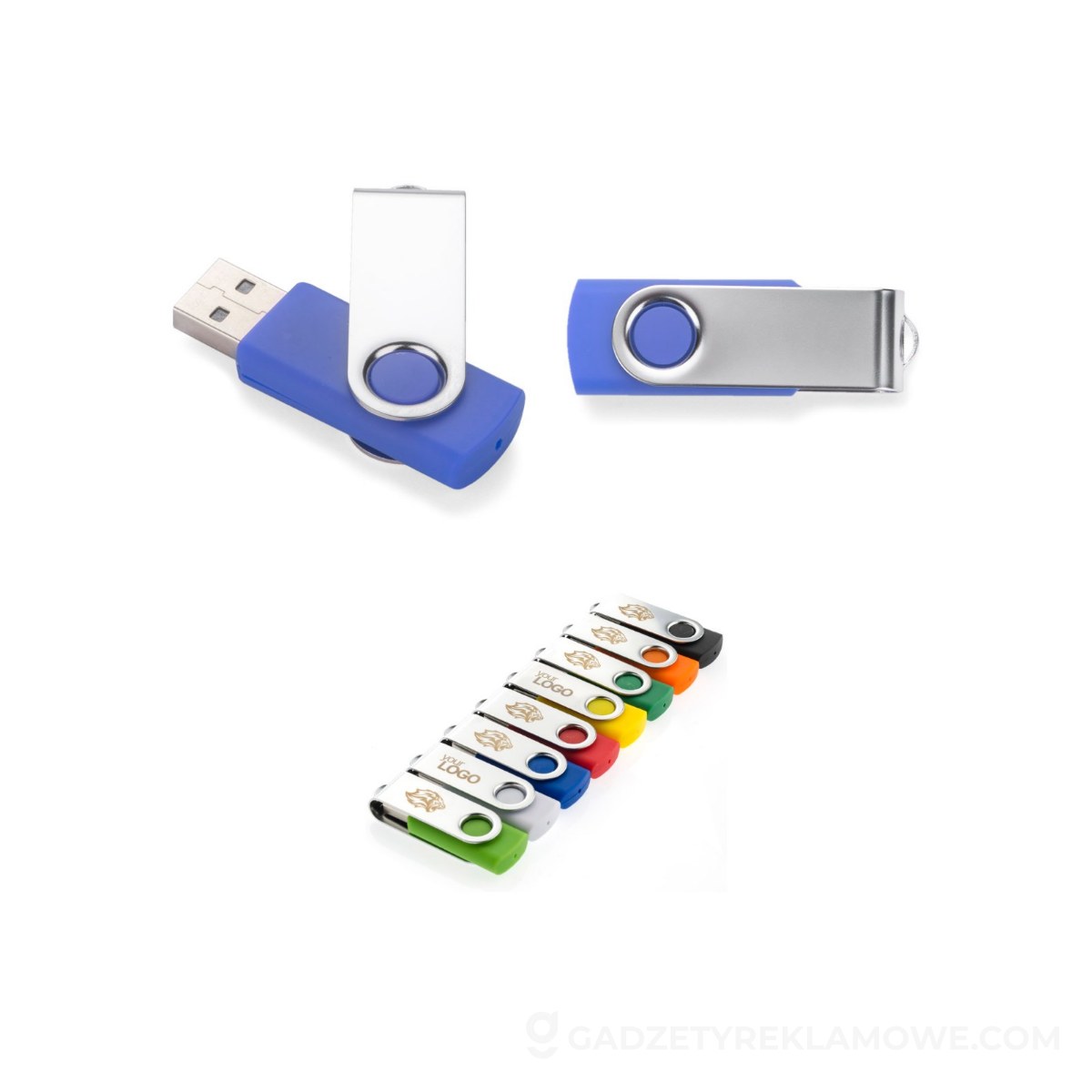 Pamięć USB TWISTER 4 GB - niebieska