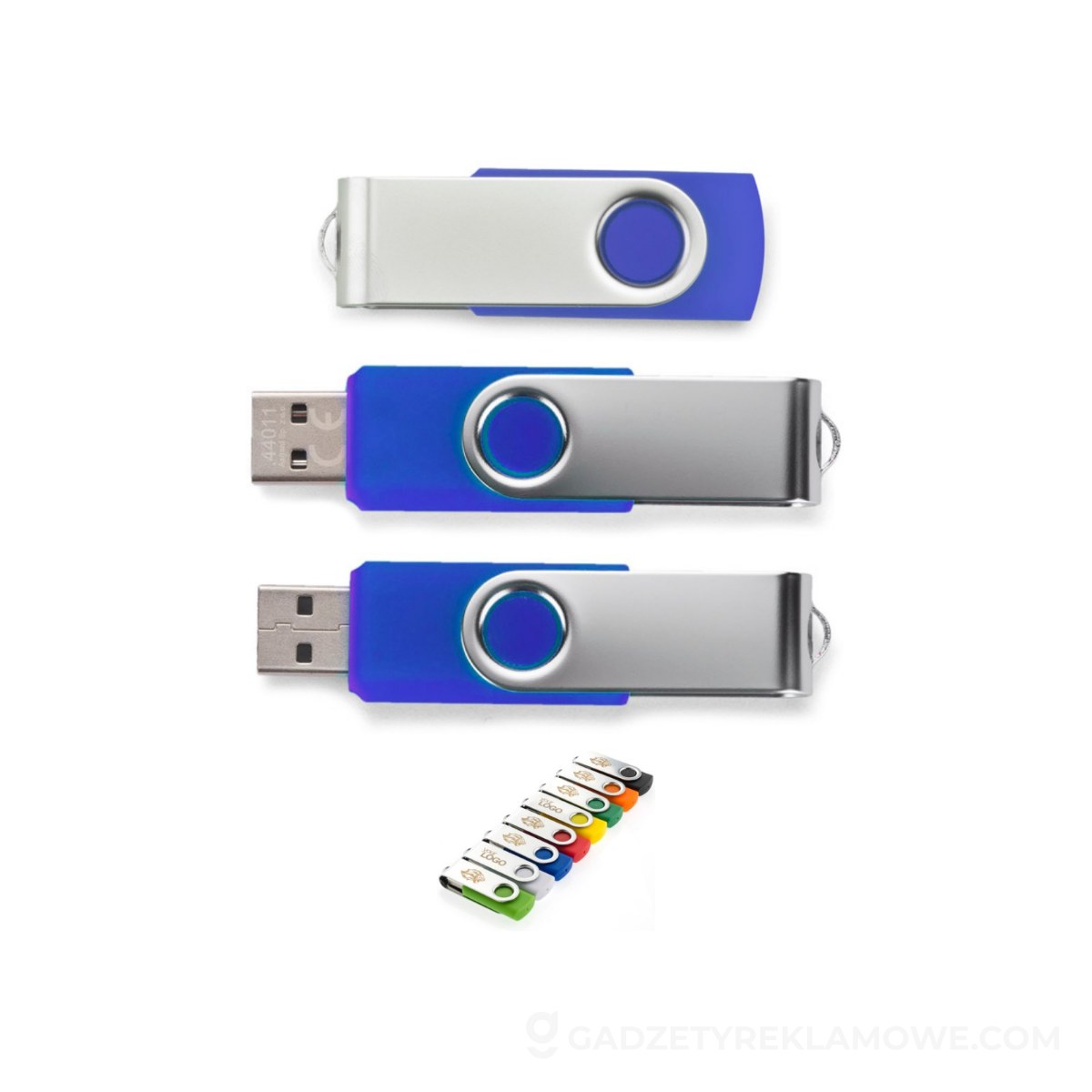 Pamięć USB TWISTER 8 GB - niebieska