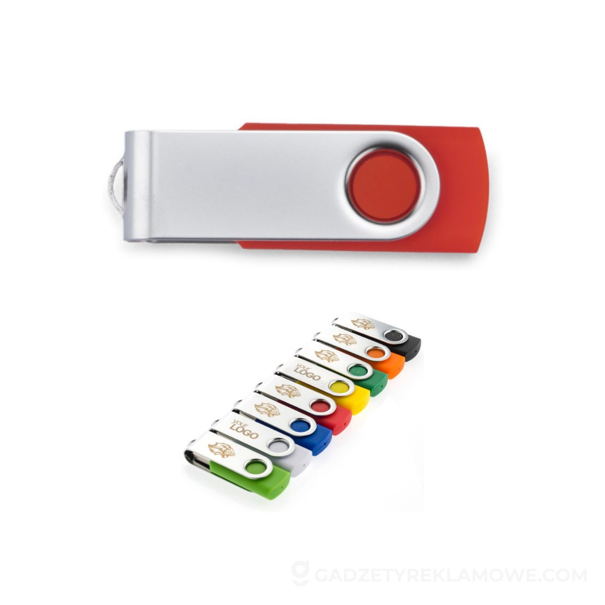 Pamięć USB TWISTER 16 GB - czerwona