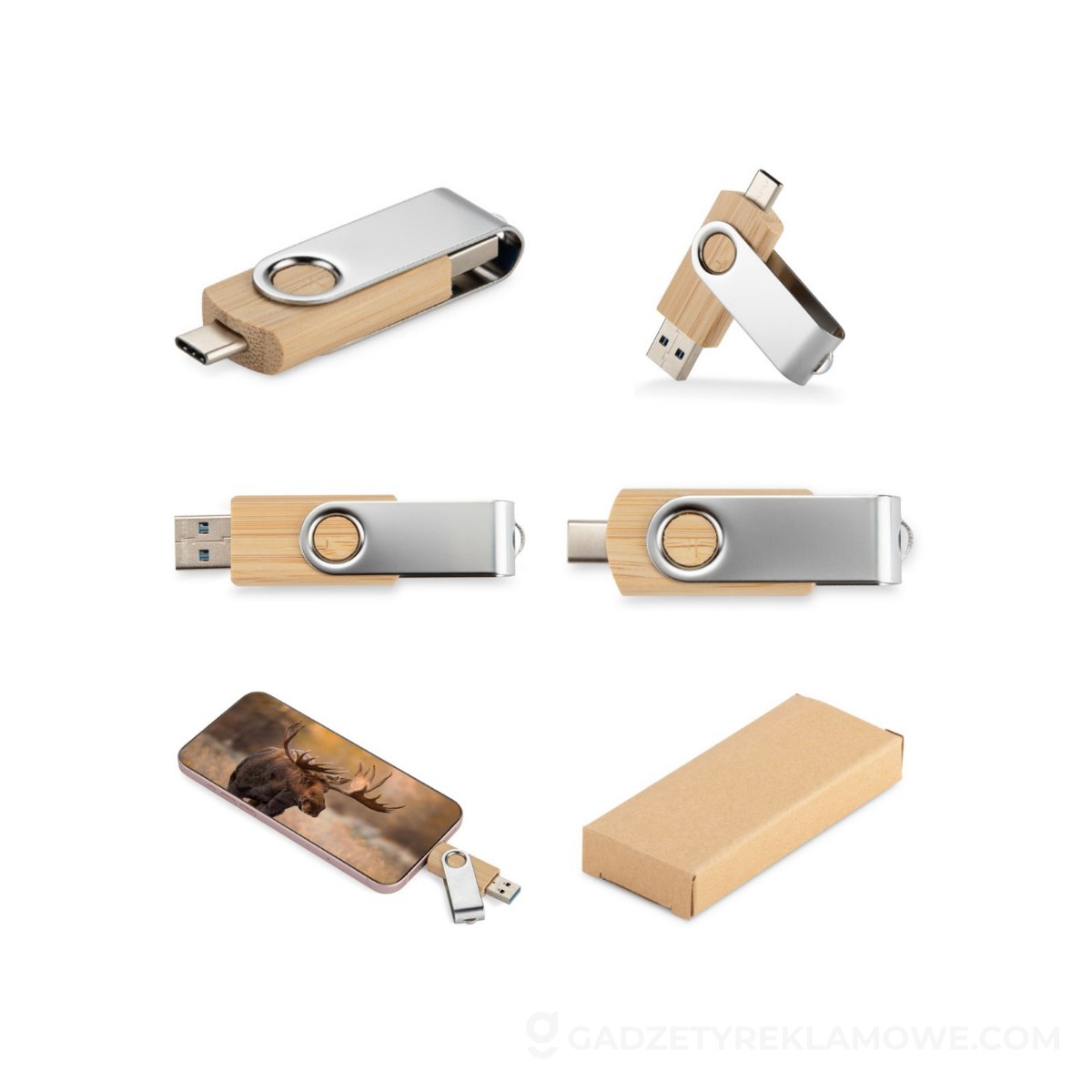 ASG-44097-17-wariantu-watermark Pamięć USB TWISTER-PRO 32GB 3.0 OTG - beżowa