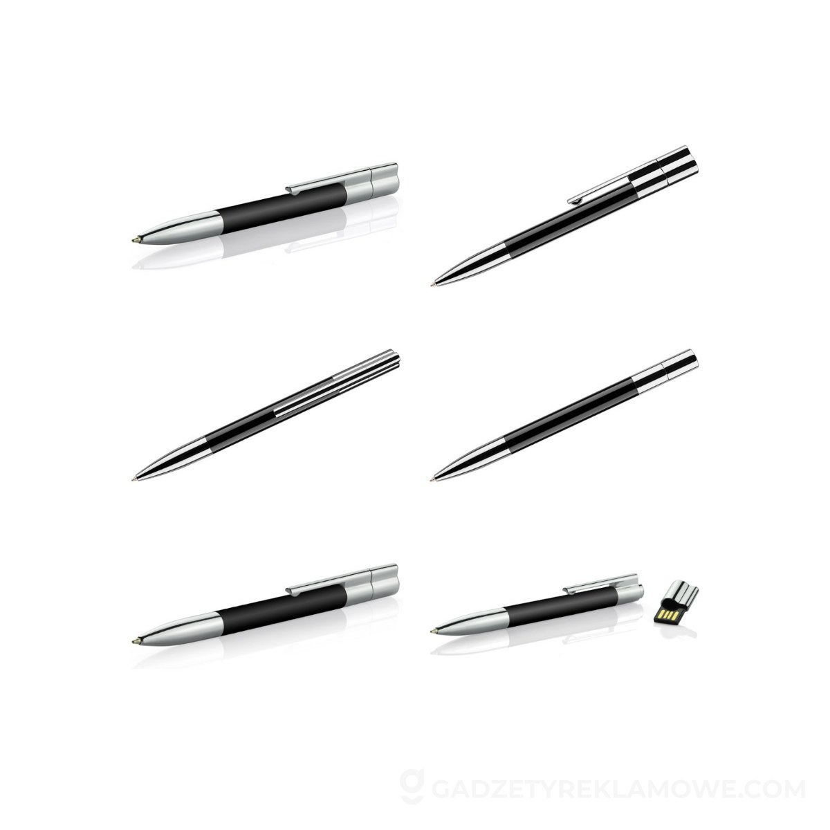 Długopis z pamięcią USB BRAINY 8 GB - czarny