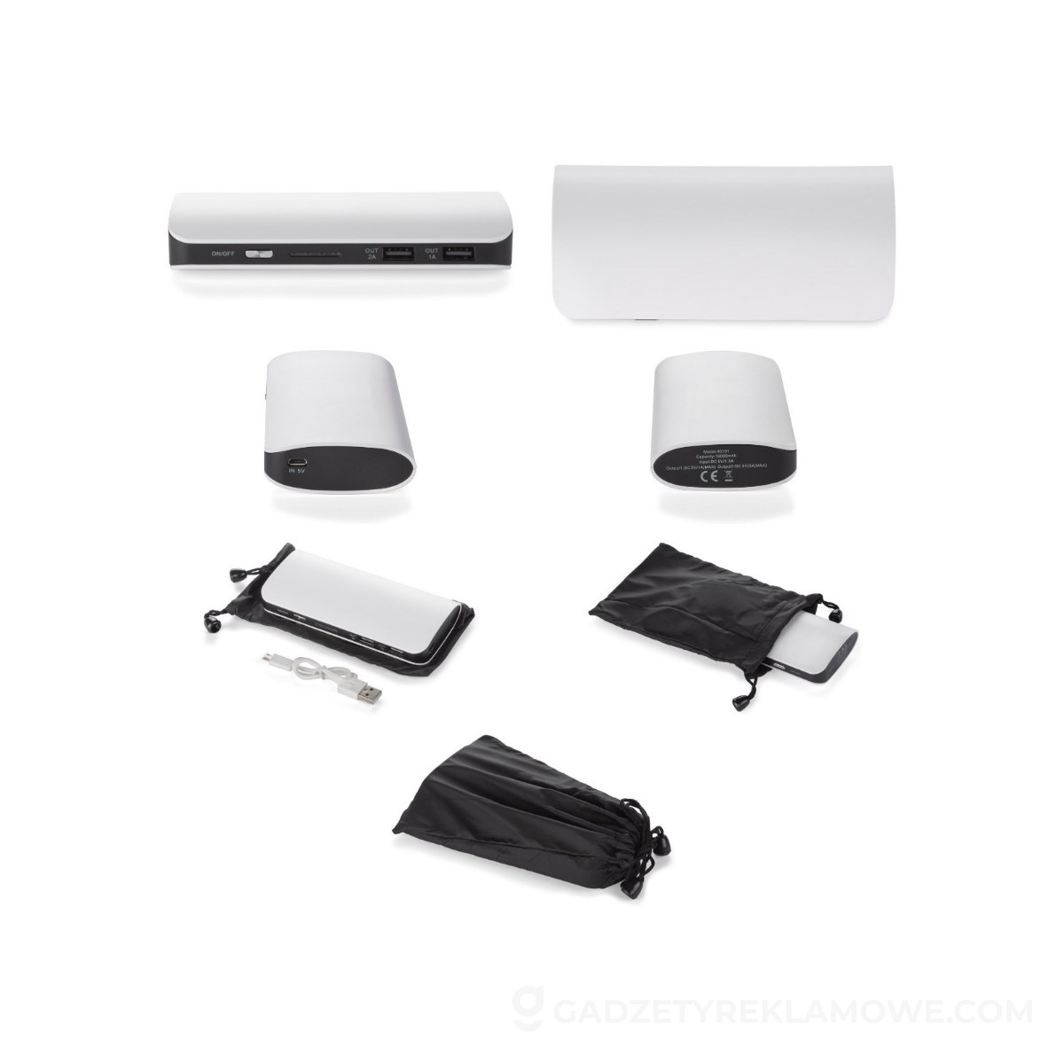 Power bank TIEN 10000 mAh - biały