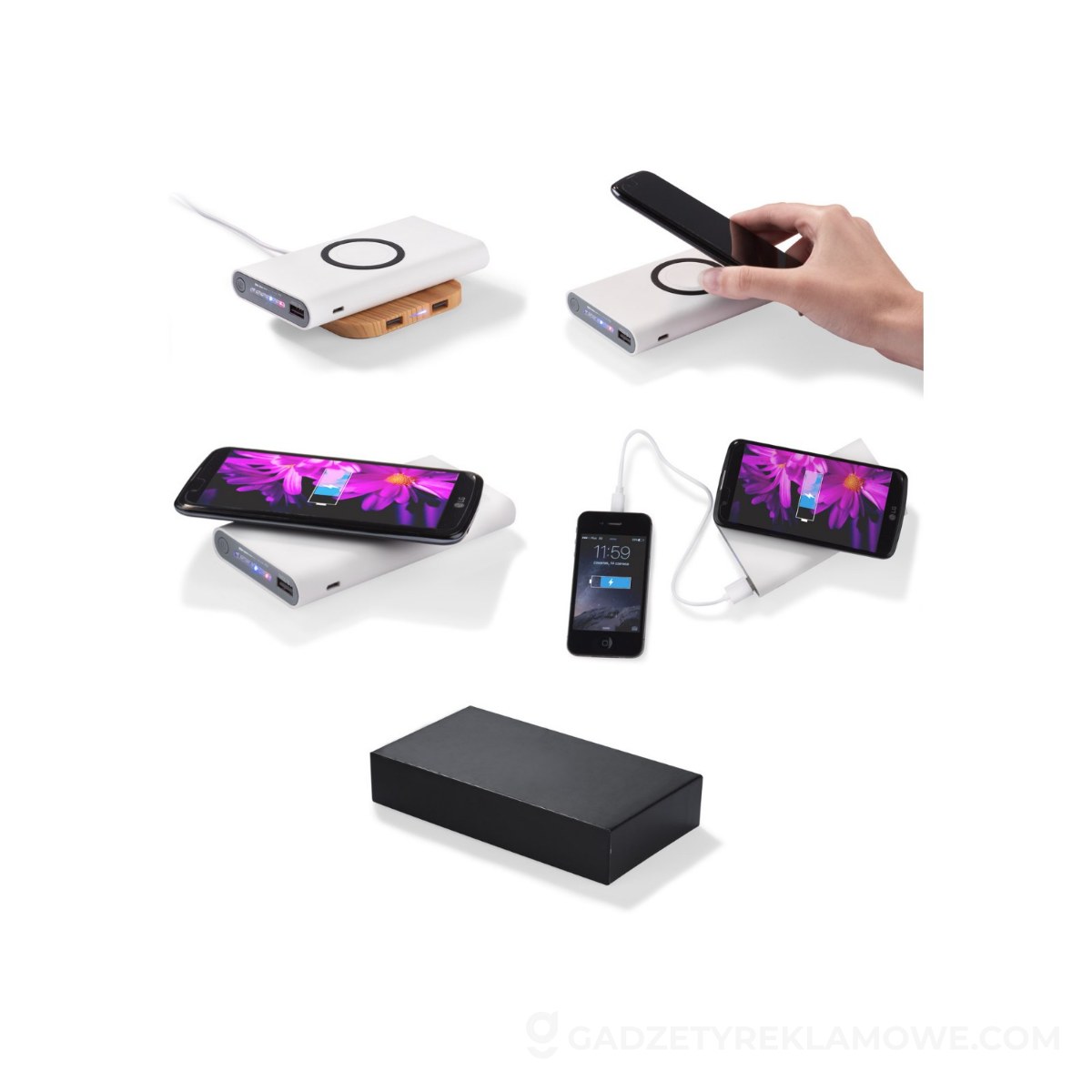 ASG-45111-01-wariantu-watermark Powerbank Double 8000 mAh - biały