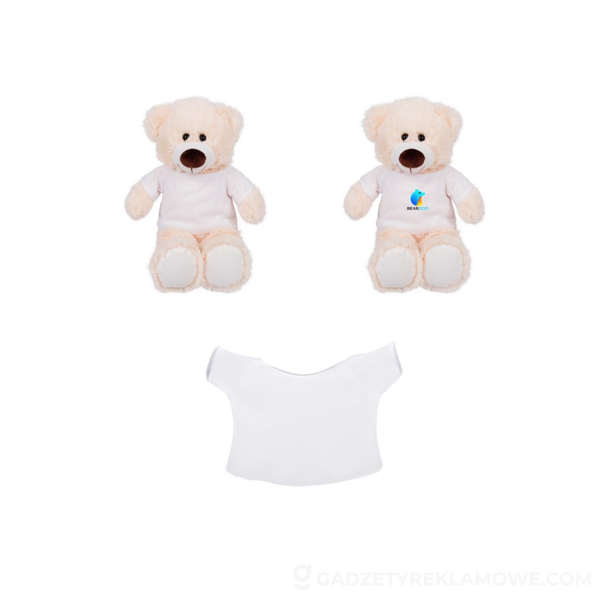 Pluszowy miś Bernie Cream Junior - biały