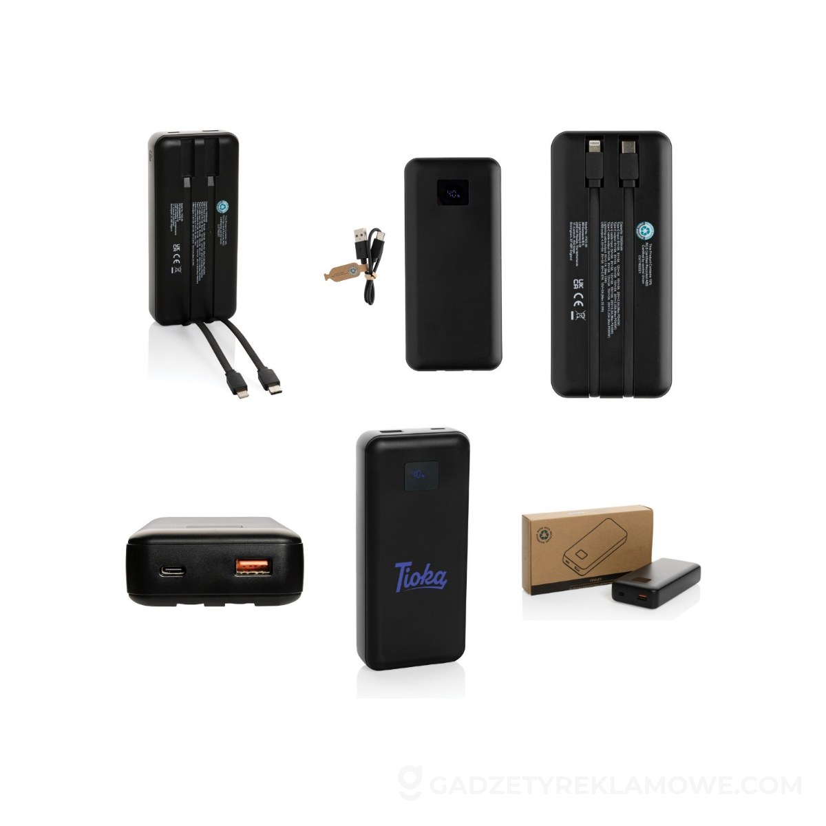 AXP-P322-801-wariantu-watermark Power bank do laptopa 20000 mAh Gridley, RABS - czarny