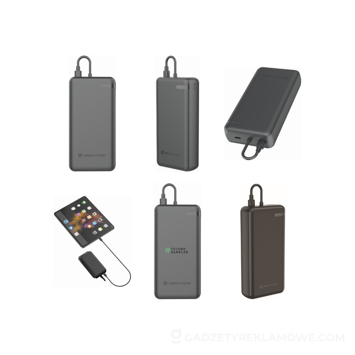 Power bank 20000 mAh Urban Vitamin Menlo - czarny