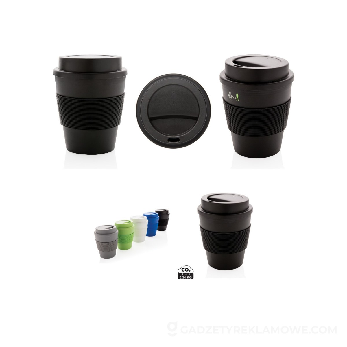 Kubek podróżny 350 ml - czarny