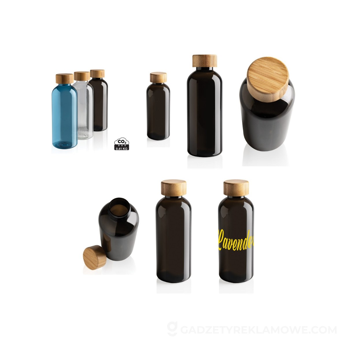 AXP-P433-091-wariantu-watermark Butelka sportowa 660 ml z RPET - czarna