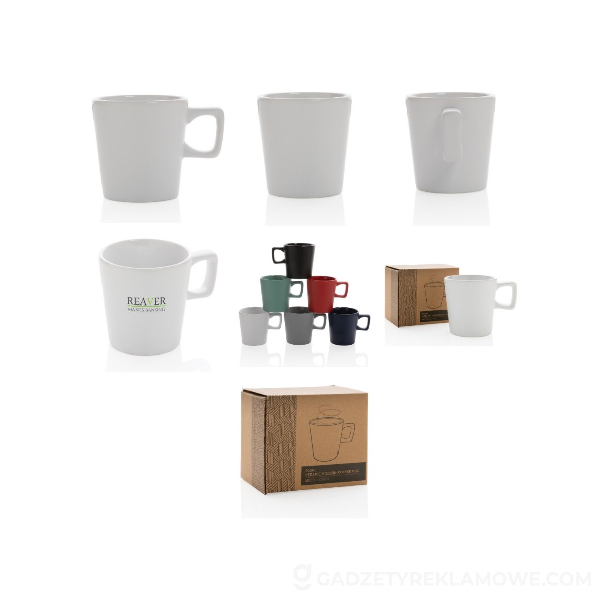 AXP-P434-053-wariantu-watermark Kubek ceramiczny 300 ml - biały