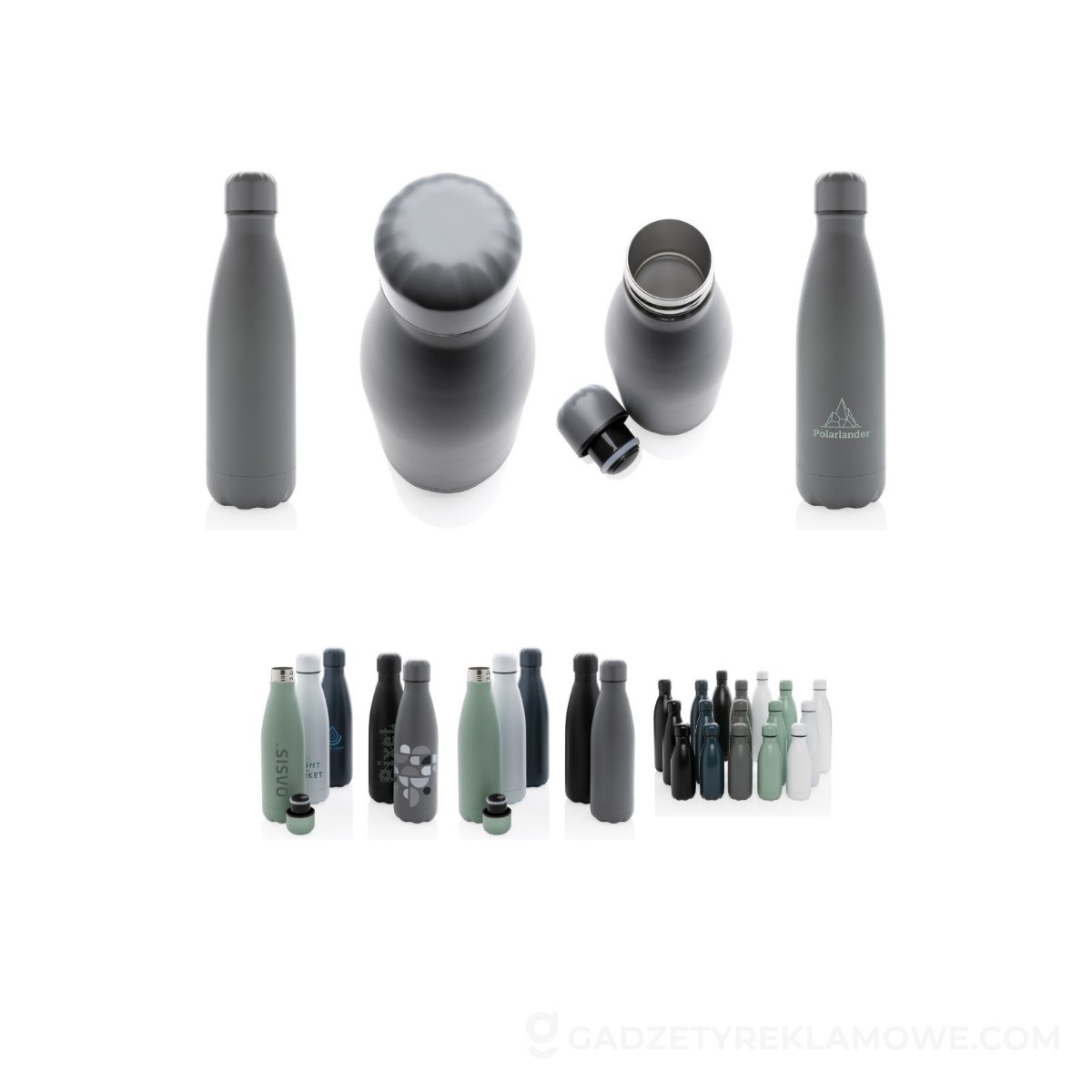 Butelka termiczna 500 ml - szara