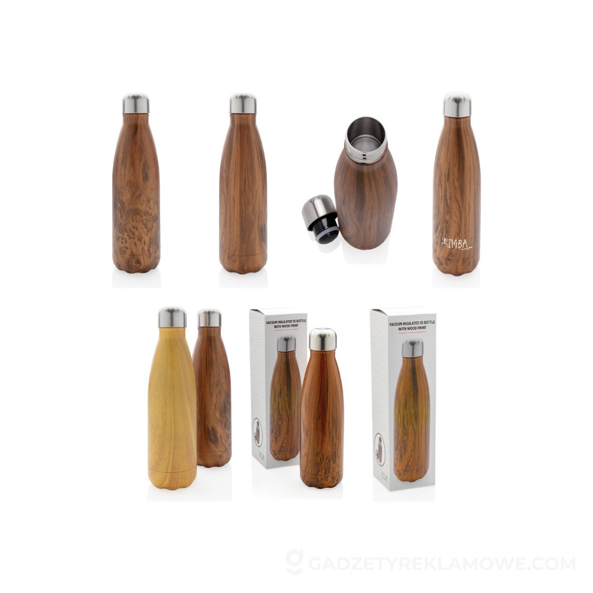 Butelka termiczna 500 ml - brązowa