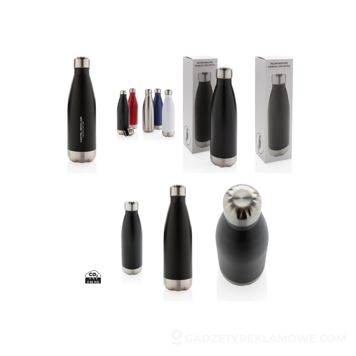 Butelka termiczna 500 ml - czarna