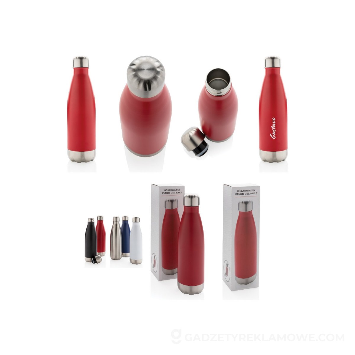 Butelka termiczna 500 ml - czerwona