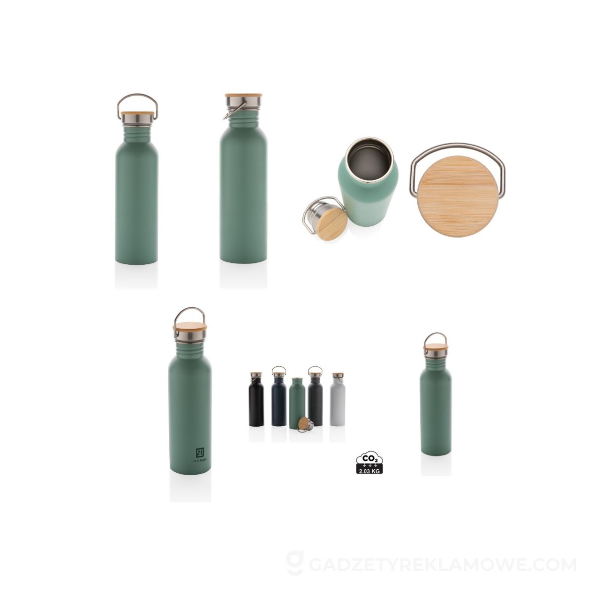 Butelka sportowa 700 ml - zielona