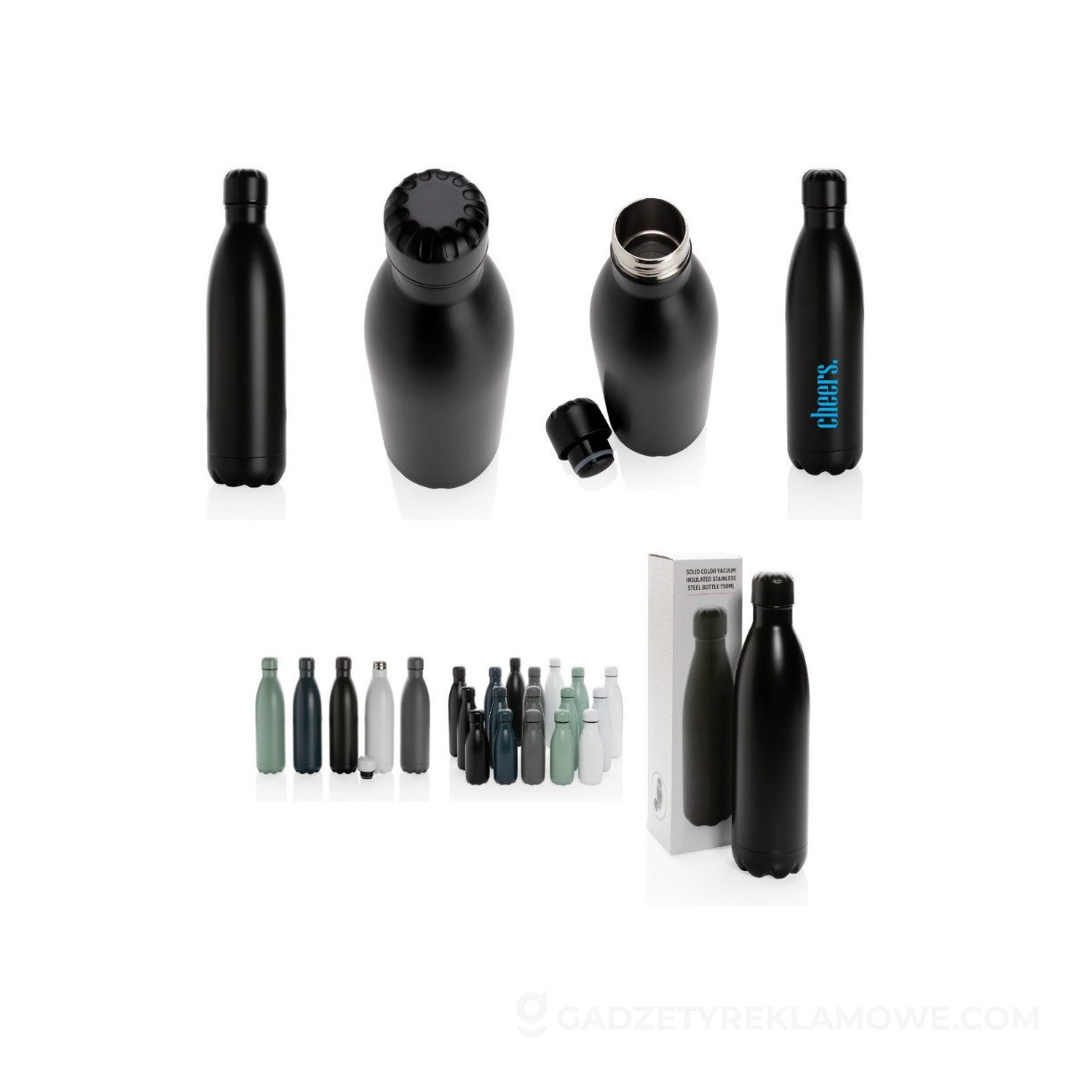 Butelka termiczna 750 ml - czarna