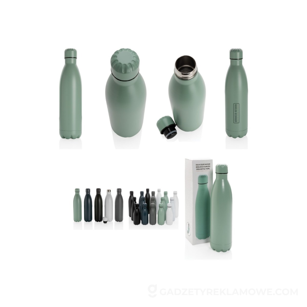 Butelka termiczna 750 ml - zielona