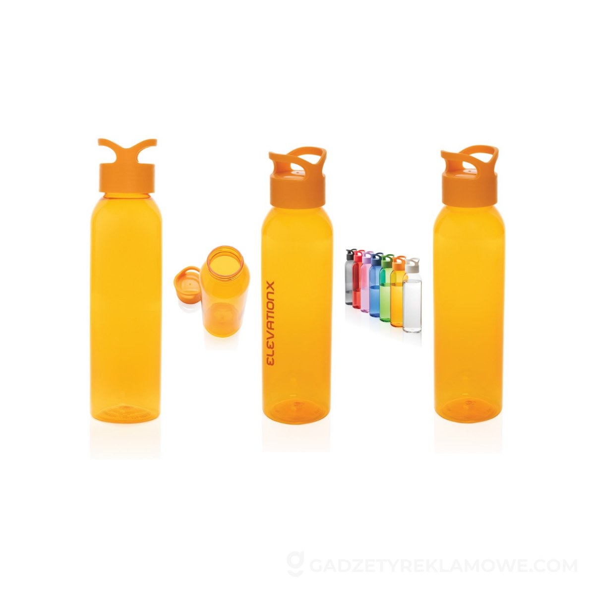 Butelka sportowa Oasis 650 ml z rPET - pomarańczowa
