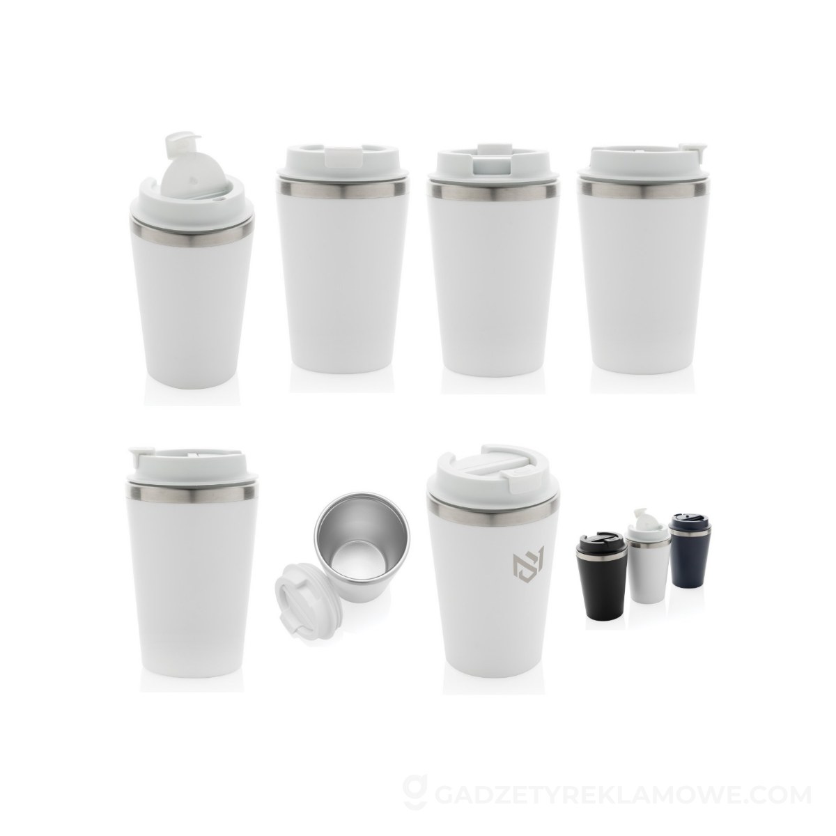 Kubek termiczny Java 350 ml - biały