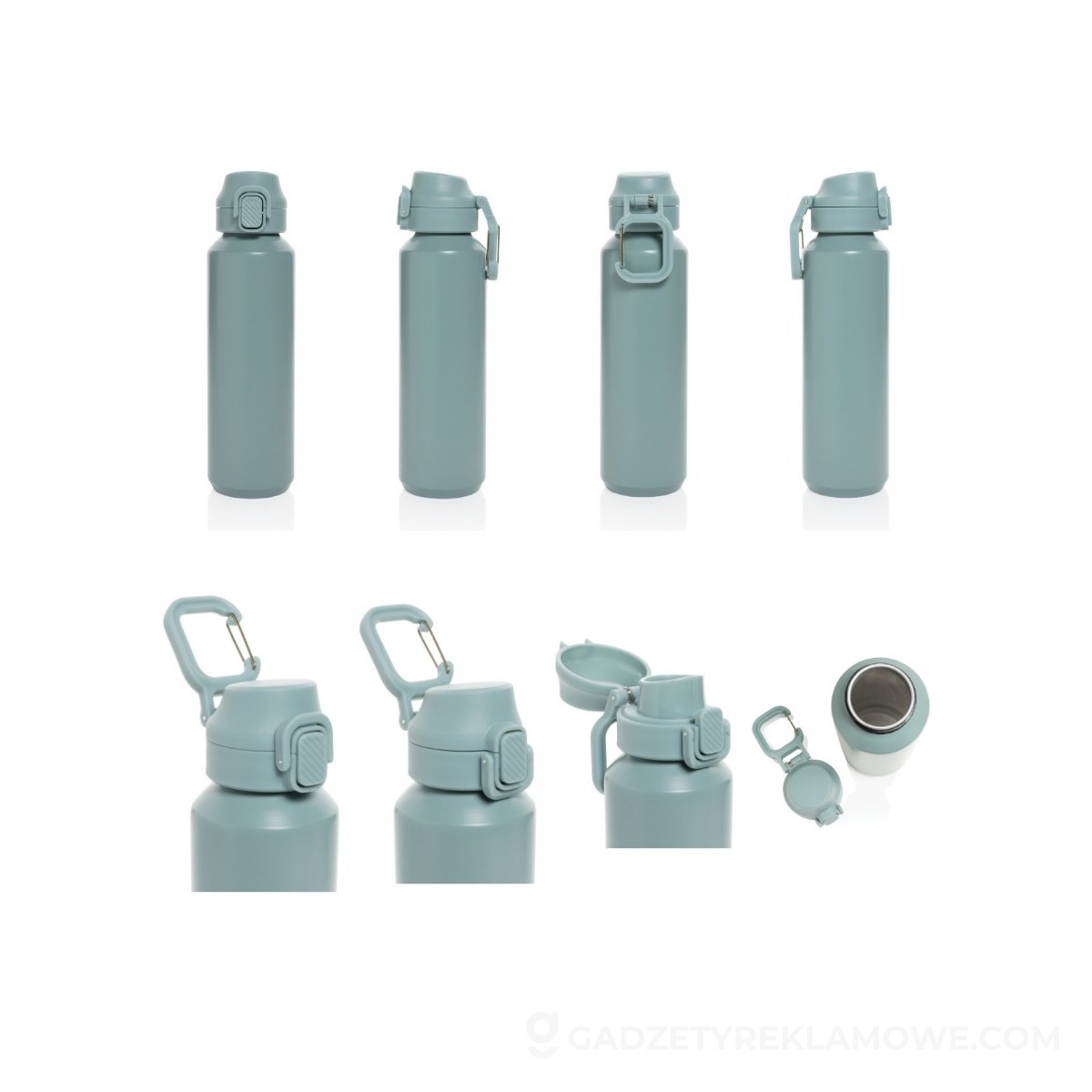 Butelka sportowa 600 ml Via - zielona