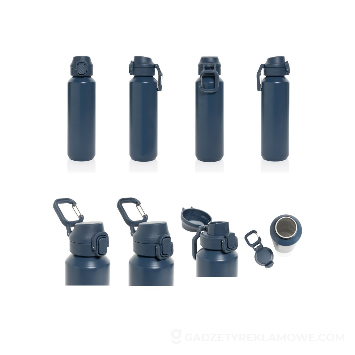 Butelka sportowa Via 600 ml - niebieska