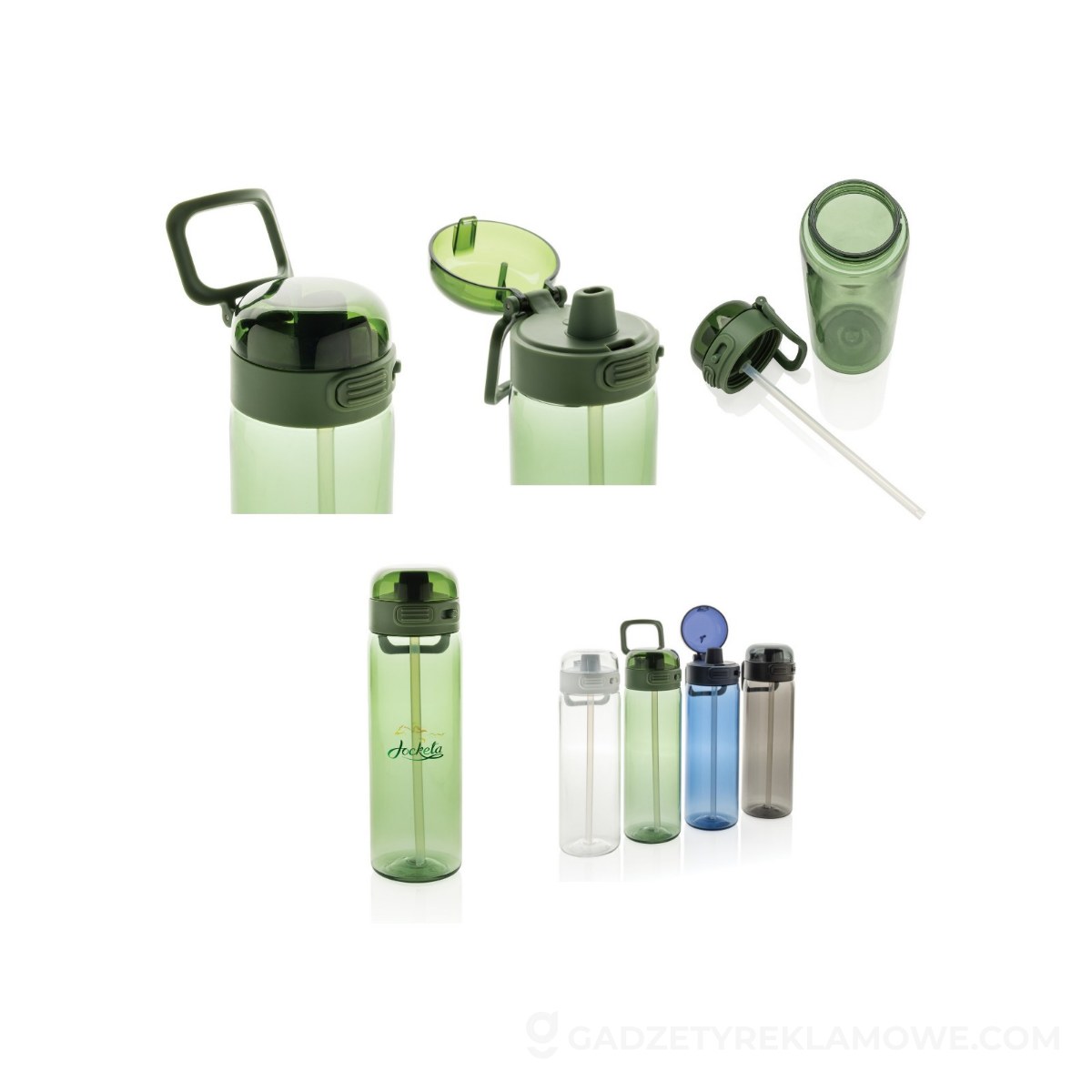 Butelka sportowa 800 ml - zielona