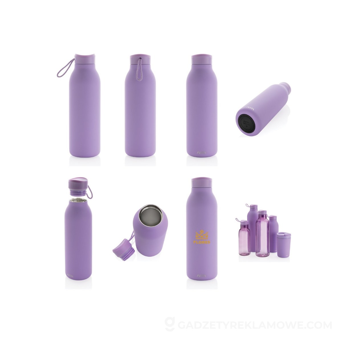 Butelka termiczna 500 ml Avira Avior - fioletowa
