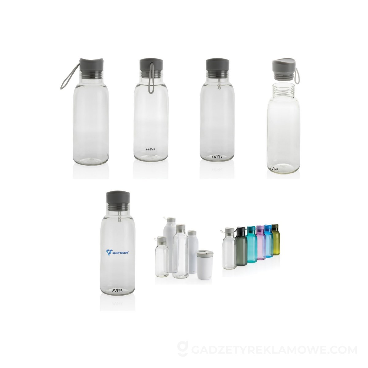 Butelka sportowa 500 ml Avira Atik z RPET - neutralna