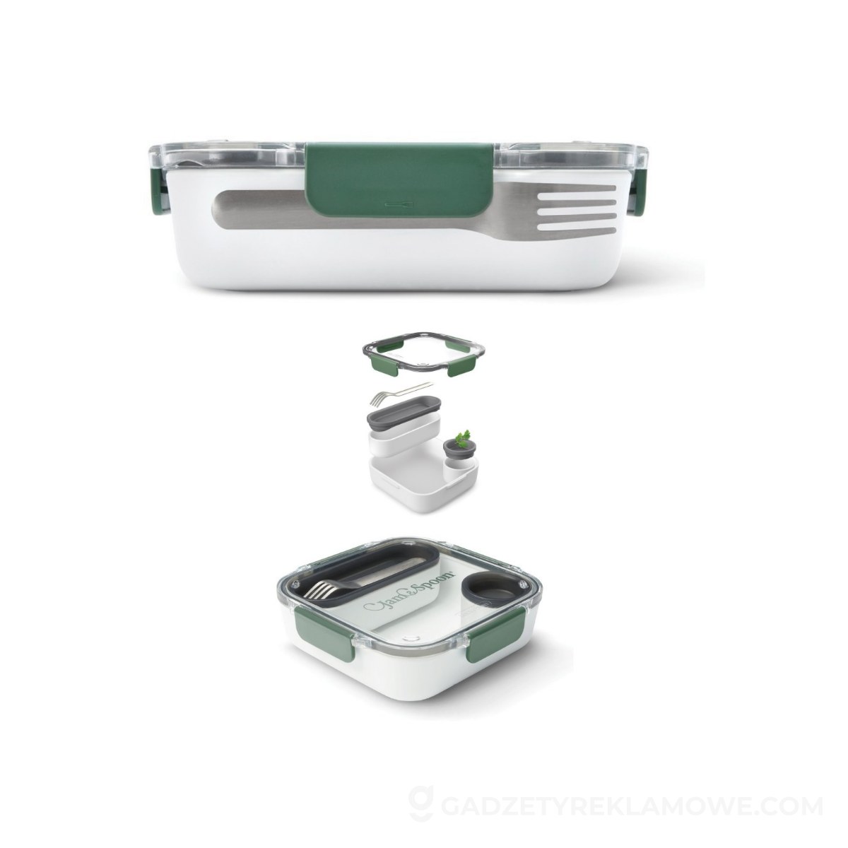 AXP-P439-0227-wariantu-watermark Lunchbox, pudełko śniadaniowe Black+Blum - zielony