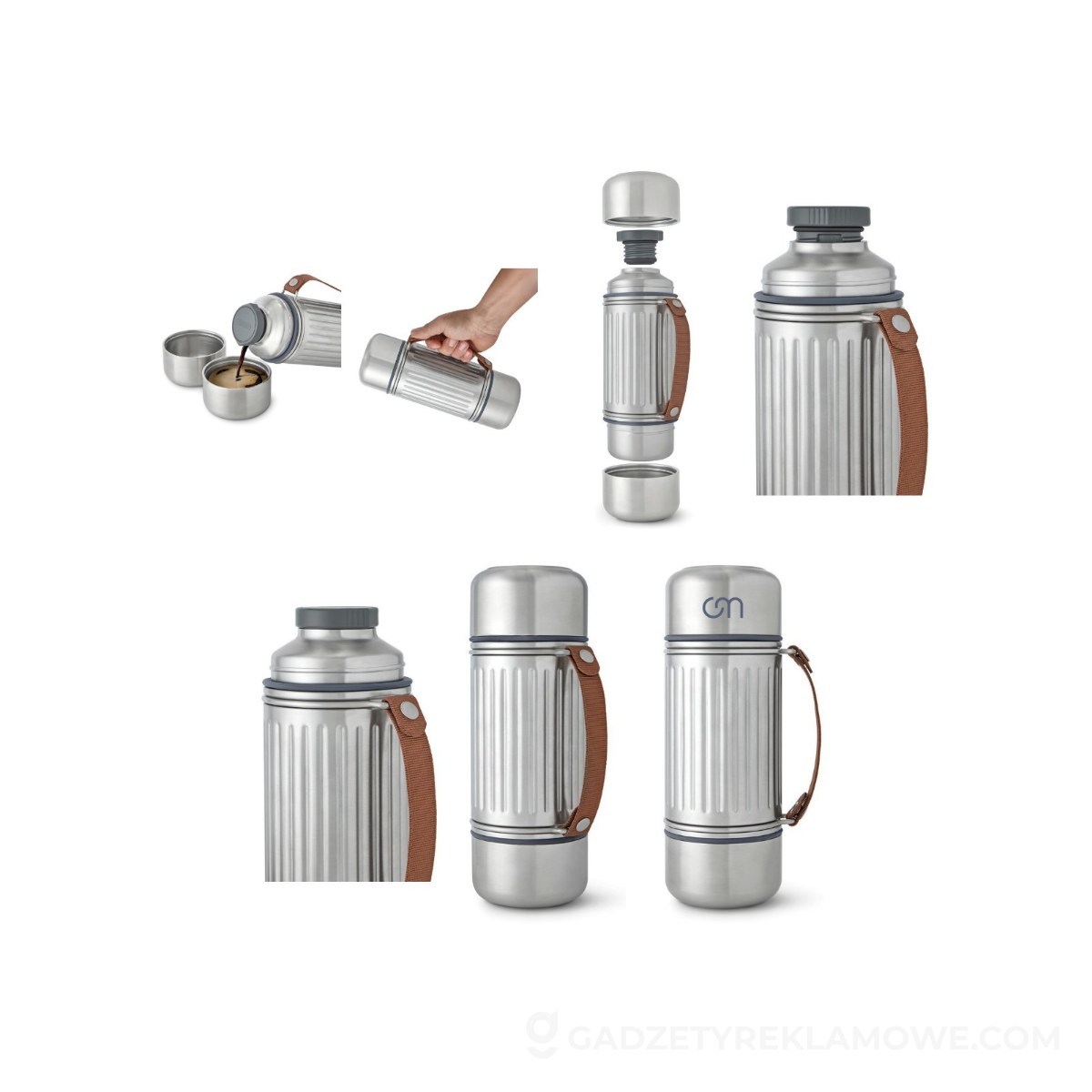 Termos 1000 ml Black+Blum Duo - szary