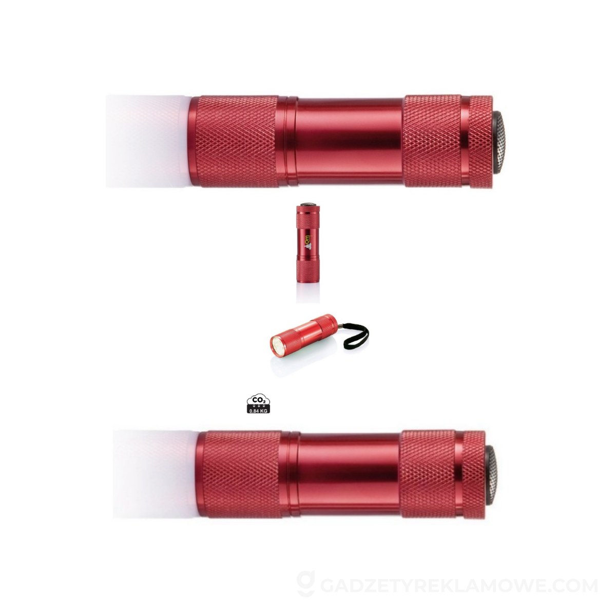 AXP-P513-274-wariantu-watermark Latarka 9 LED Quattro - czerwona