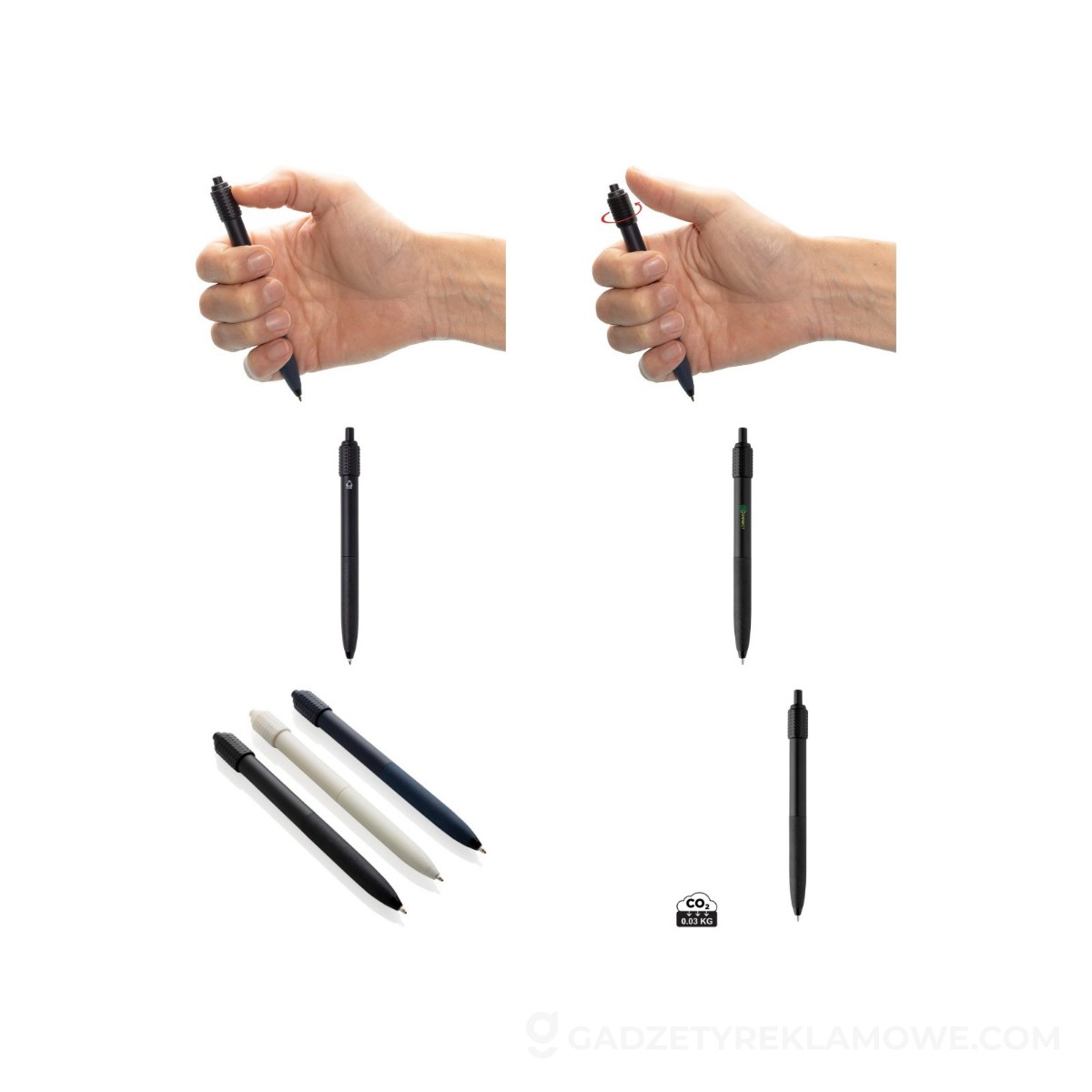 AXP-P611-2901-wariantu-watermark Długopis antystres Quill RABS - czarny