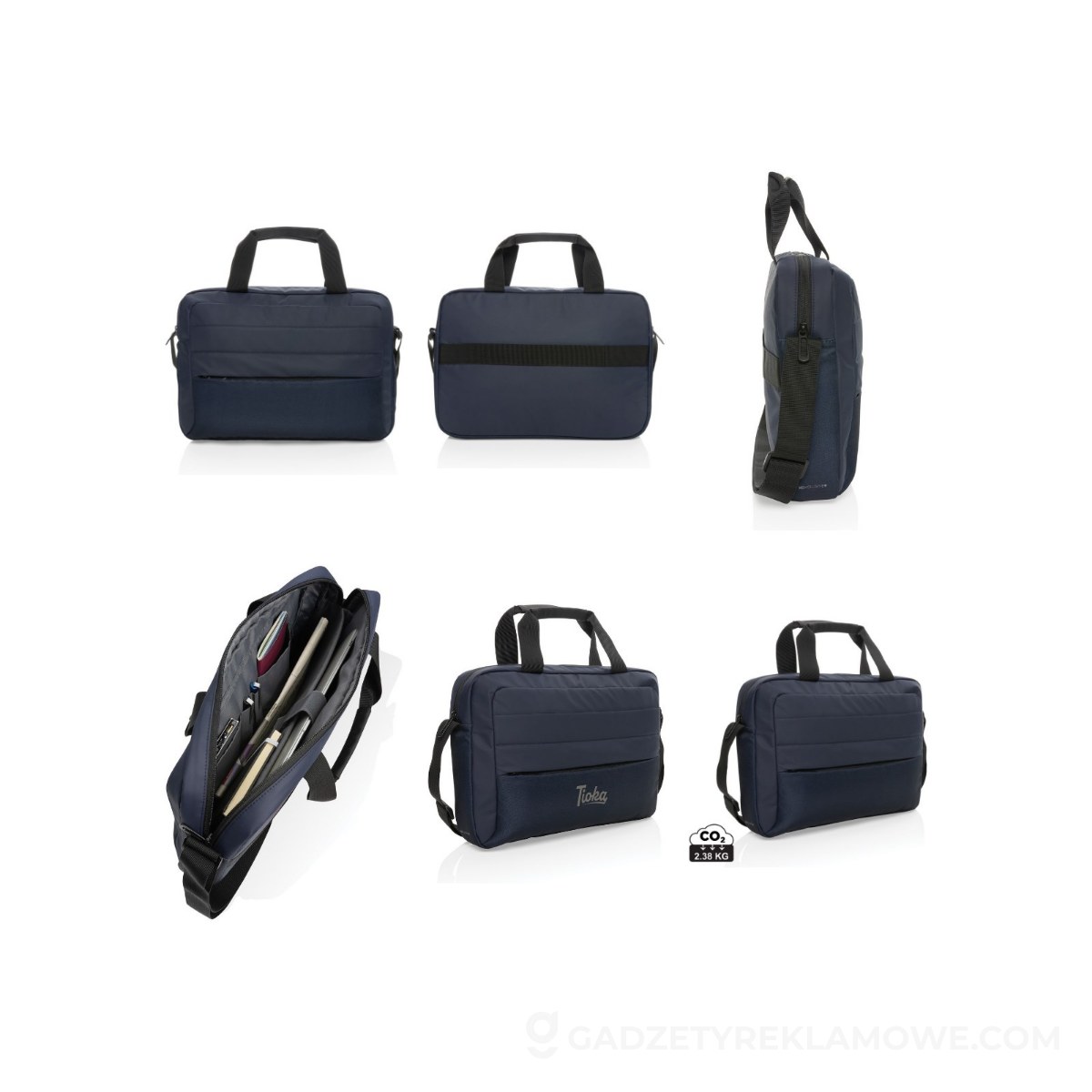 Torba na laptopa 15,6" AWARE™ RPET Armond - niebieska