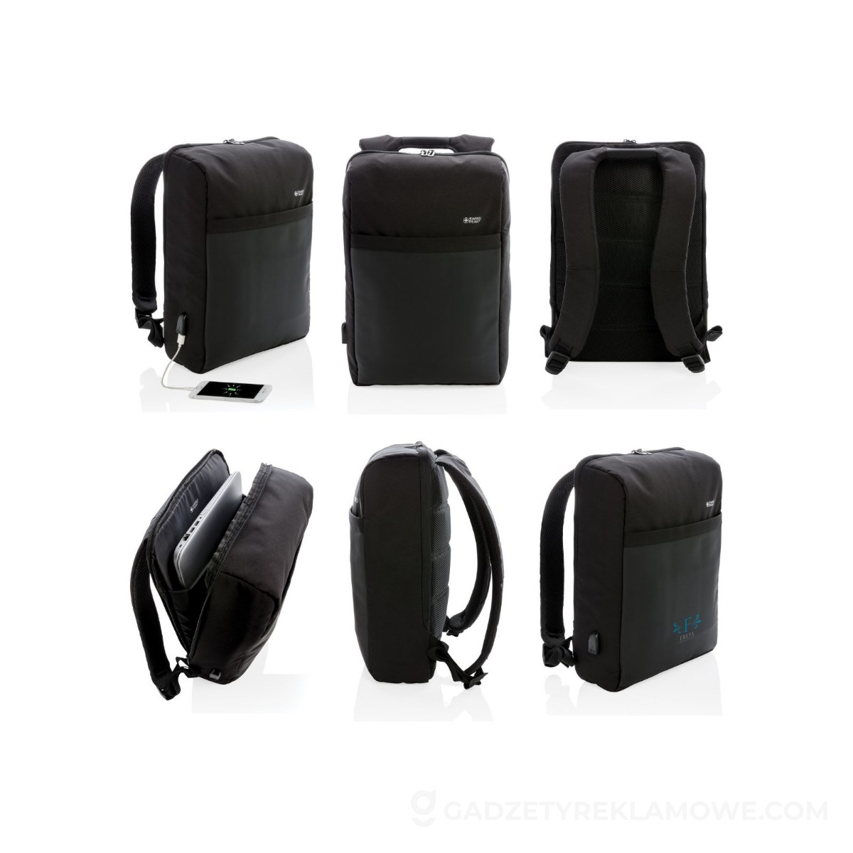 AXP-P762-371-wariantu-watermark Plecak chroniący przed kieszonkowcami Swiss Peak - czarny