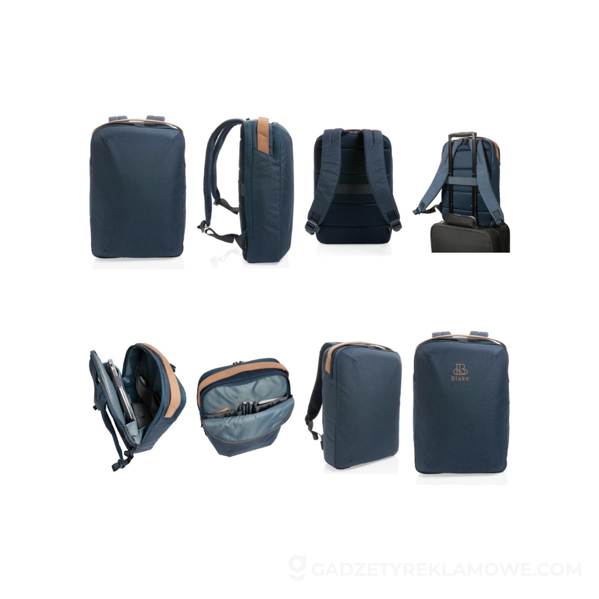 Plecak na laptopa 15,6" AWARE™ RPET - niebieski