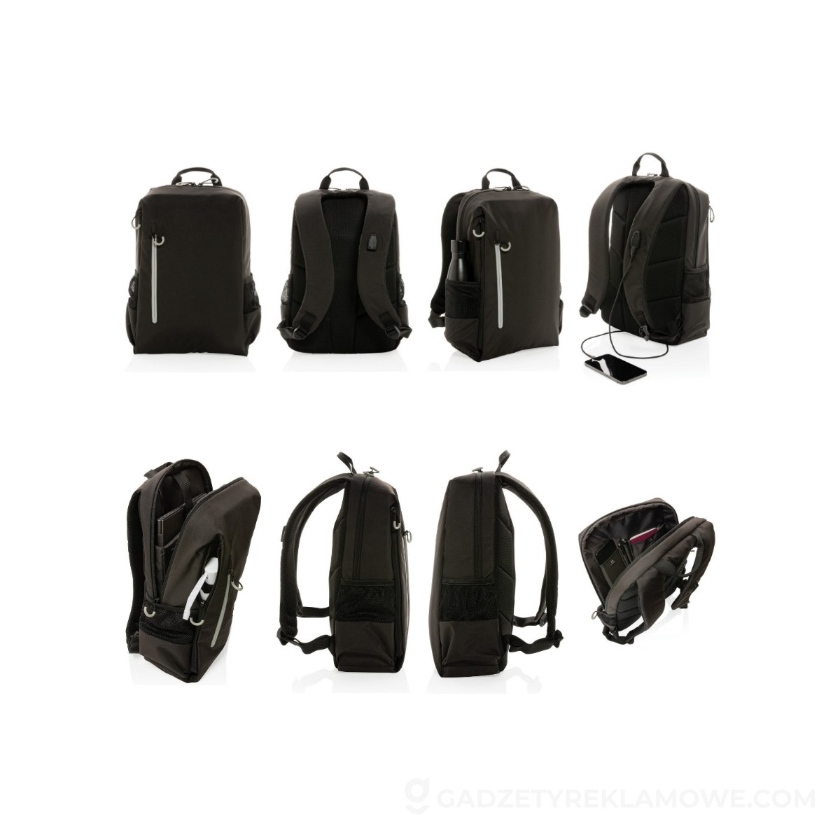 Plecak na laptopa 15,6" Swiss Peak Lima Impact AWARE™, ochrona RFID - czarny