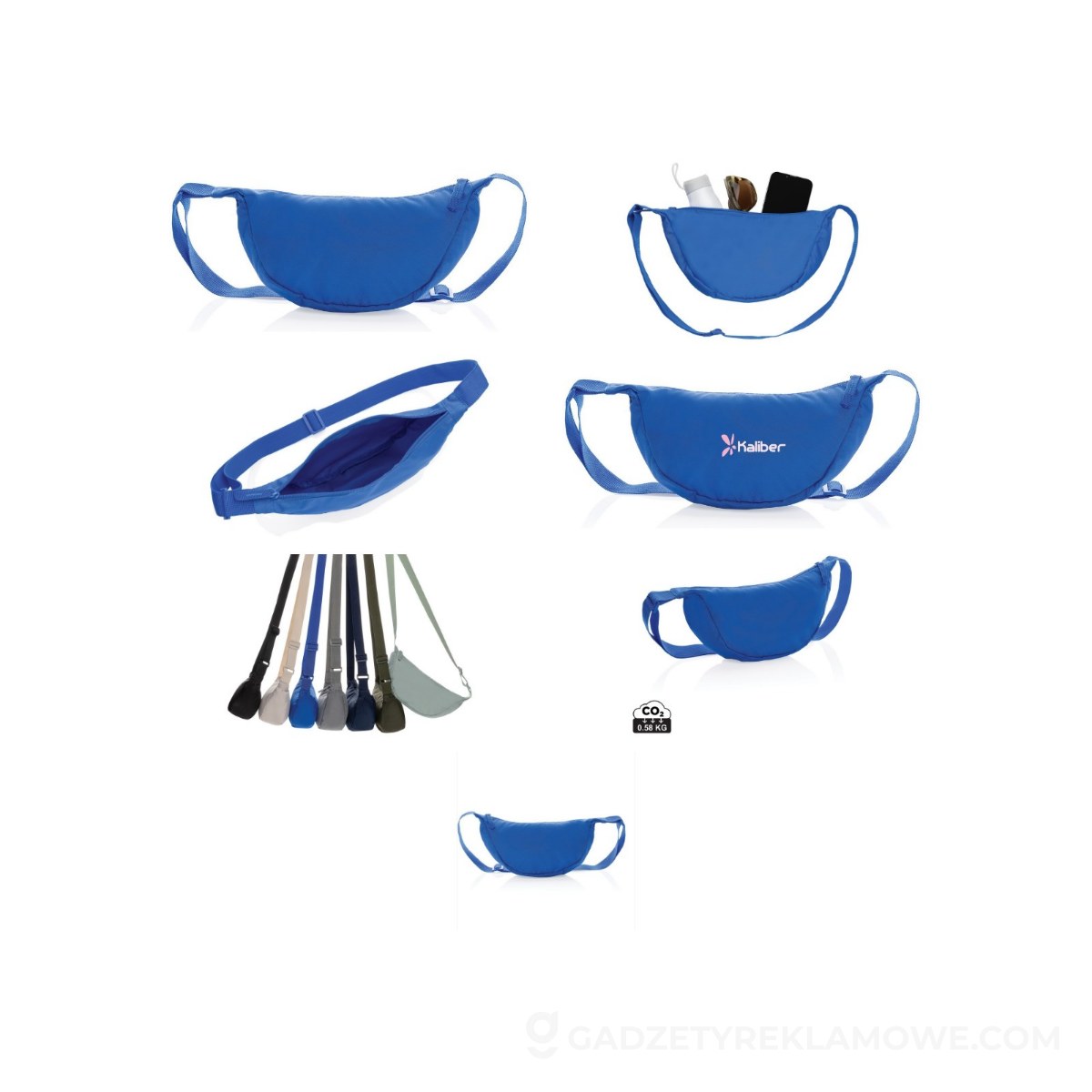 Saszetka Crescent AWARE™ RPET - niebieska
