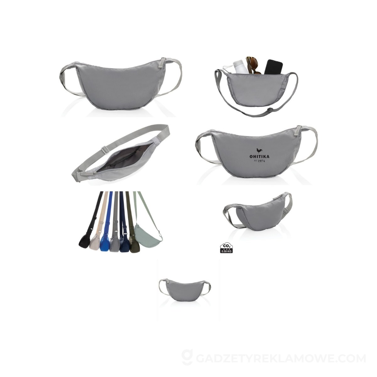 Saszetka Crescent AWARE™ RPET - szara