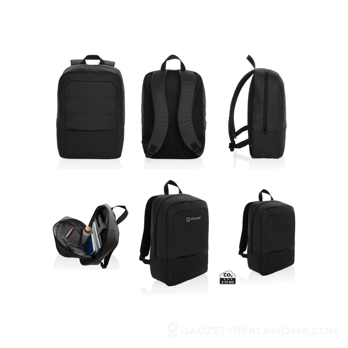 Plecak na laptopa 15,6" Armond AWARE™ RPET - czarny