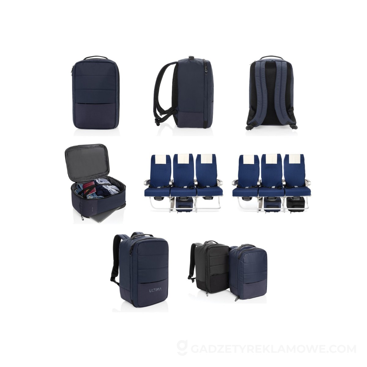 Plecak na laptopa 15" Armond AWARE™ RPET - niebieski
