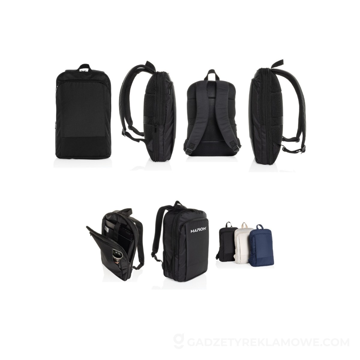 Plecak na laptopa 15,6" Flexpack Aware™ RPET - czarny