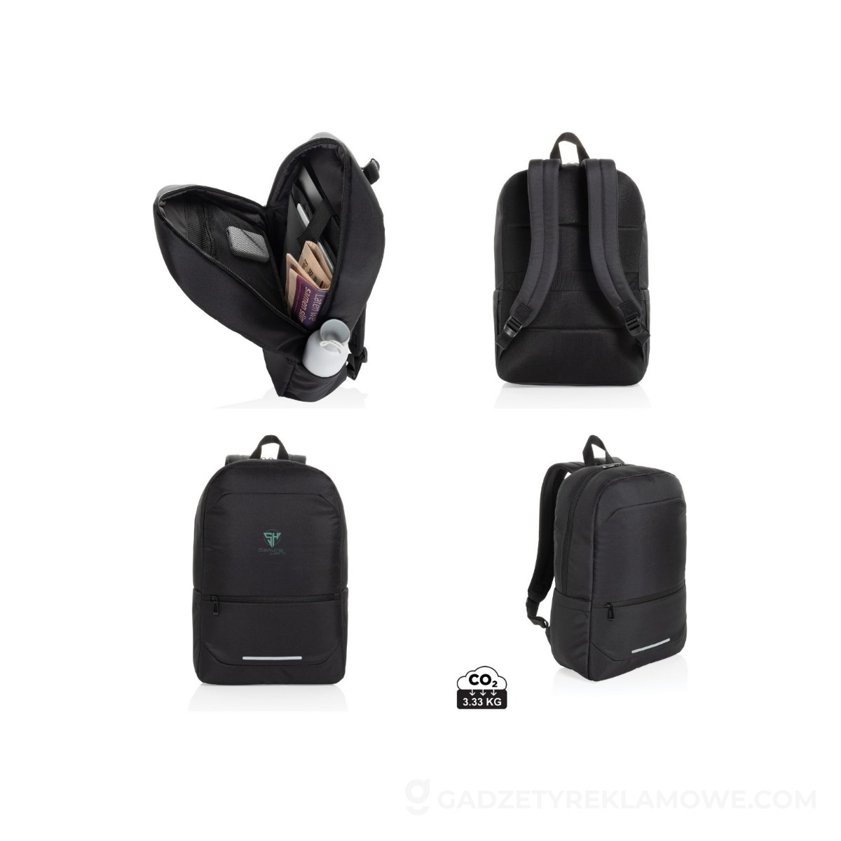 Plecak na laptopa 15,6" CityPack Aware™ RPET - czarny