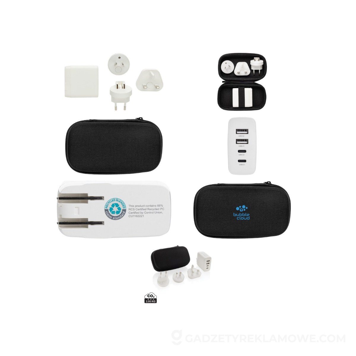 Ładowarka ścienna, adapter podróżny USB-C TravelCharge Pro RCS - czarna