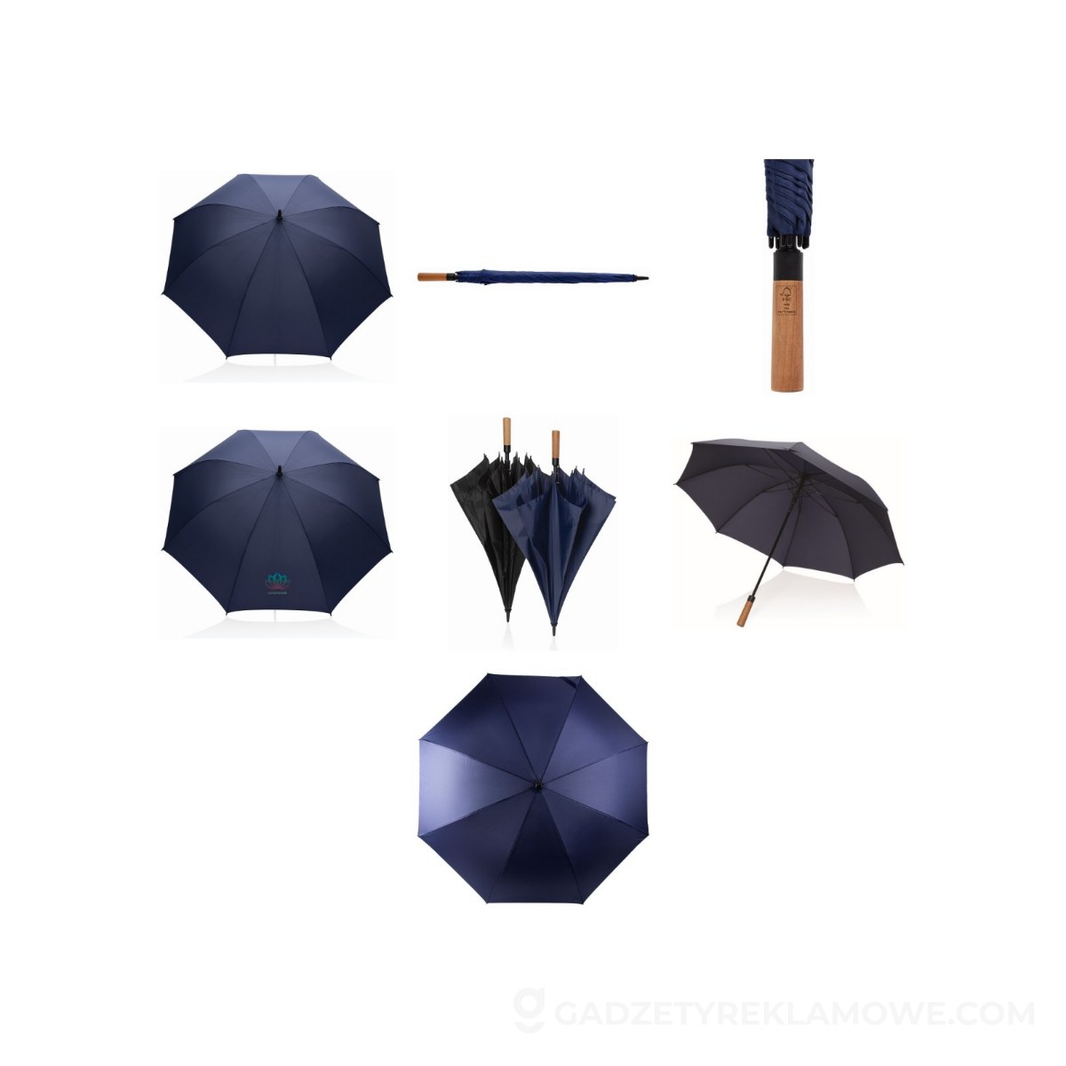 Parasol automatyczny 30" Tony AWARE™ RPET - niebieski