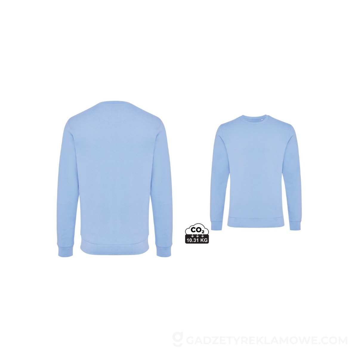 AXP-T9300-022-M-wariantu-watermark Bluza z bawełny z recyklingu Iqoniq Zion - niebieska